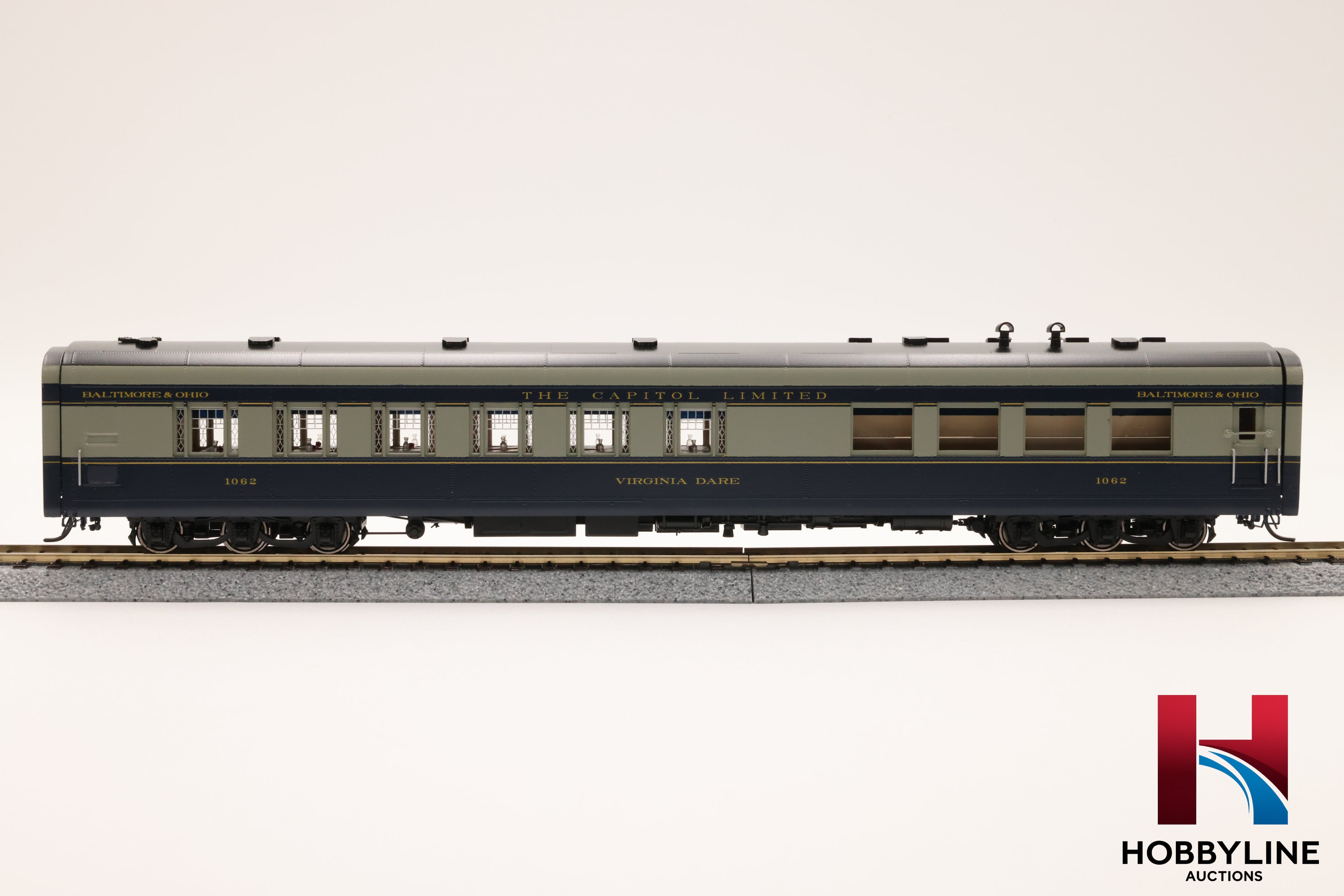 HO Brass Coach Yard Baltimore & Ohio 1938 Capitol Limited 8 Car Set | NEW